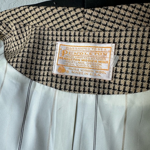 Pendleton Brown Tan Single Button Blazer 14 - Picture 5 of 9